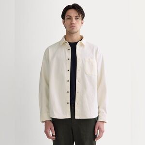 NEW Everlane The Canvas Organic Cotton Heavy Overshirt in Bone, Sizes S, L, & XL